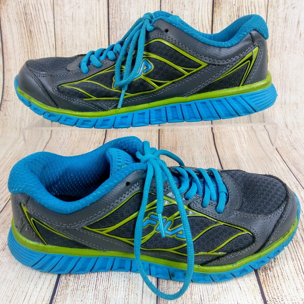 Fila | Women's Blue/Grey/Green Cool Max | Size 8